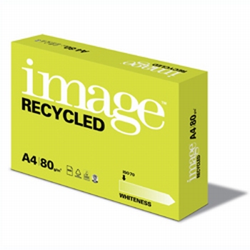 Image Recycled kopieerpapier A4 80 grams wit 500 vel