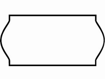 Etiket 26x12mm voor Prijstang Sato C6 wit afneembaar