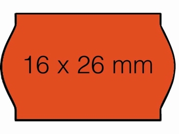 Etiket 26x16mm voor Prijstang Sato S14 wit afneembaar