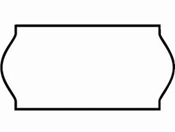 Etiket 26x12mm voor Prijstang Sato C6 wit permanent