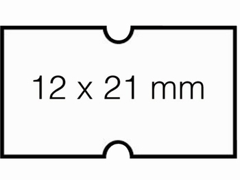 Etiket 12x21mm voor Prijstang Hallo 1Y wit afneembaar