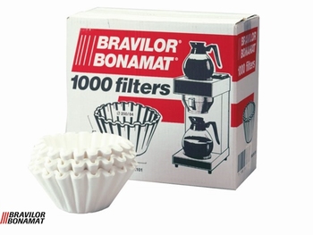 Koffiefilter Bravilor 245 mm 1000 stuks in doos