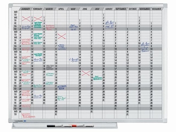 PROFESSIONAL jaarplanner 365 dagen 90x120cm