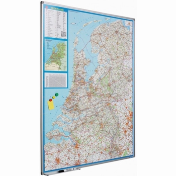 Wand- / Landkaart Softline profiel 8mm Nederland