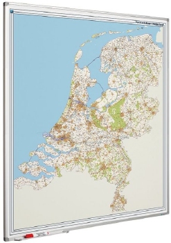 Wand- / Landkaart Softline profiel 8mm Nederland Postcode