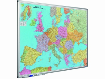Wand- / Landkaart Softline profiel 8mm Europa