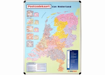 Nobo magnetische wandkaart Postcodekaart Nederland