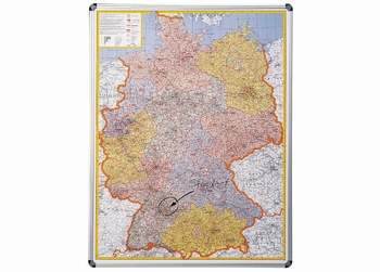 Nobo magnetische wandkaart Postcodekaart Duitsland