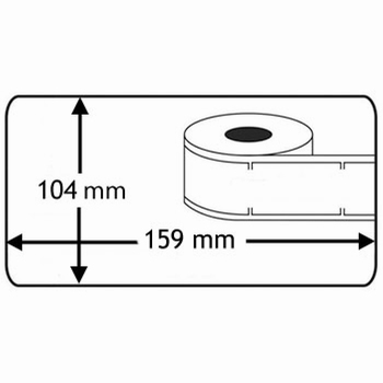 Dymo Labelwriter etiketten 104mmx159mm 220 stuks