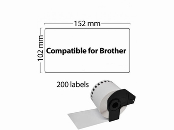 Etiket DK-11241 102x152mm Groot Logistiek Verzendlabel 200St