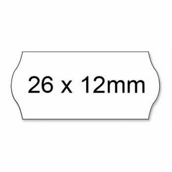 Prijstang etiketten 26x12mm voor model UNO AC5600 permanent