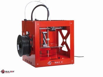 3D printer Builder dual inclusief display Rood