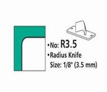 Rondhoekmes  R3.5 van 3.5 mm voor rondhoeker