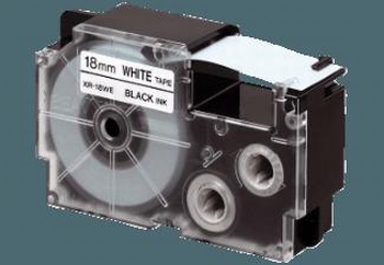 Casio Labelprinter Tape XR-18 - 18mm - 8m zwart op wit