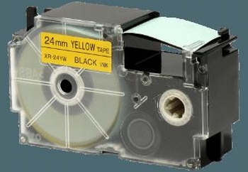 Casio Labelprinter Tape XR-24 - 24mm - 8m zwart op geel