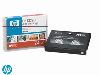 Datatape HP C5708A DDS3 24Gb 125meter zwart