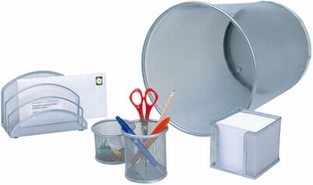 WEDO Bureauset Office van draadstaal zilver
