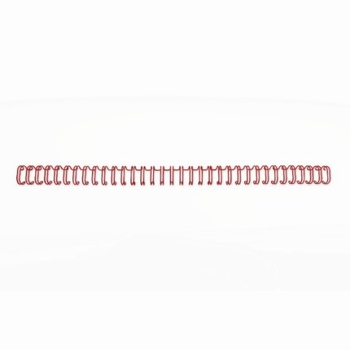 GBC Metalen Draadrug 3:1 34 Lussen 5mm rood 250 stuks