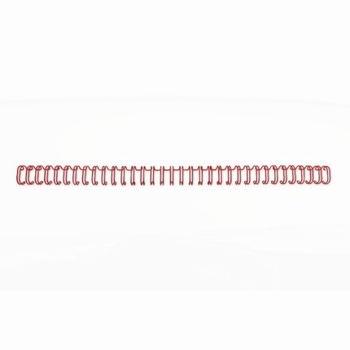 GBC Metalen Draadrug 3:1 34 Lussen 5mm rood 250 stuks