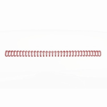 GBC Metalen Draadrug 3:1 34 Lussen 6mm rood 250 stuks