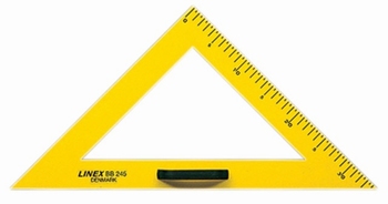 Linex BB 245 schoolbord driehoek 45/90 graden lengte 50cm