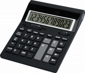 Bureau rekenmachine TWEN J-1220 S zwart
