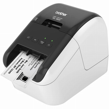Brother QL-800 Labelprinter zwart/rood print