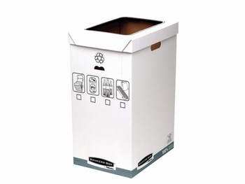 BANKERS BOX SYSTEM Recycling Container karton wit (5)