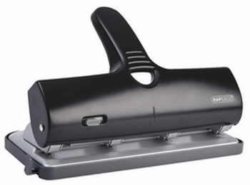 Rapesco 1293 4-gaats perforator ALU 40 voor 40 bladen zwart