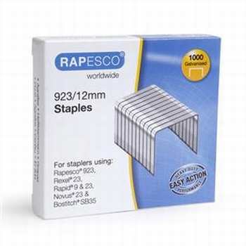 Rapesco 923/12 nieten voor blokhechter verzinkt 1000 stuks