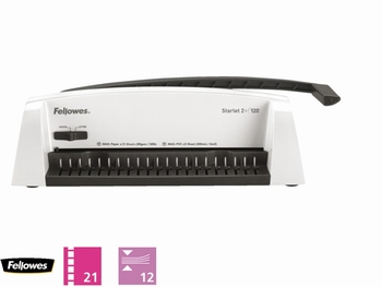 Fellowes Starlet 2 + 120 inbindmachine plastic bindruggen