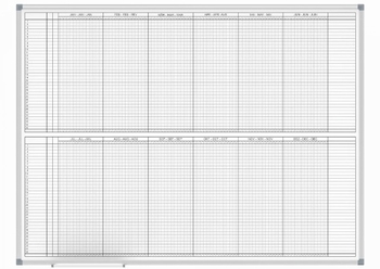 Maul Planbord Maand / Jaarplanner - 2x6 maanden - 90x120cm