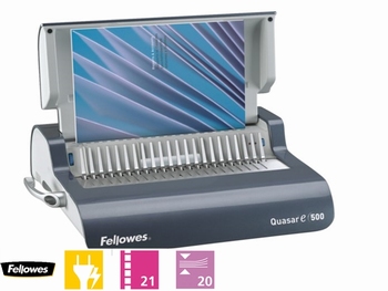 Fellowes Quasar-E 500 Elektr. inbindmachine plastic bindrug
