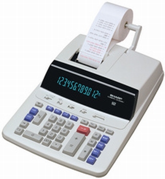 Sharp CS-2635 RH GY-SE bureau - rekenmachine met telrol