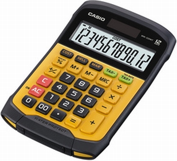 Casio WD-320 MT Bureau - rekenmachine gl/zw patwaterdicht