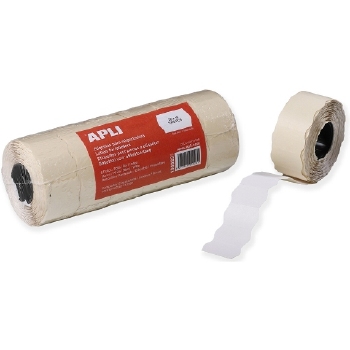 Apli Prijstang etiketten 26 x 16 mm wit o.a. METO 6 rollen