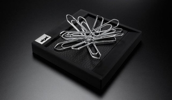 Sigel luxe papercliphouder Cintano S kunstleder zwart