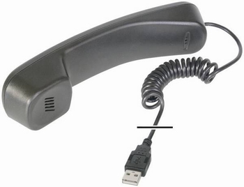 Digitus DA-70772 USB-telefoonhoorn Zwart