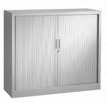 Roldeurkast 135x120x43cm incl. 2 legborden