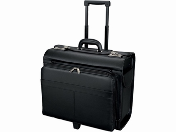 Pilotenkoffer Alassio San Remo. Zwart kunstleer