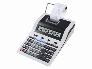 Calculator Rebell PDC30 WB wit-zwart print