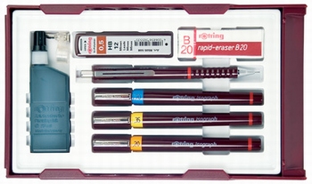 Rotring tekenset Isograph College set 0.25 - 0.50 mm