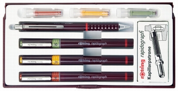 Rotring tekenset Rapidograph Junior Set 0.10 - 0.50 mm