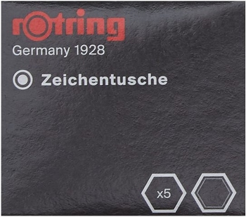 Rotring Isograph tekeninkt 5 patronen zwart