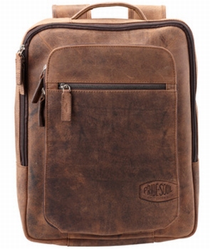 Pride & Soul Rugzak JESTER met laptopvak Echt Leder