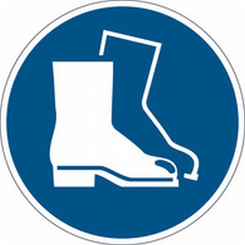 Veiligheids Pictogram vloer Gebruik Veiligheidsschoenen