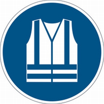 Veiligheids Pictogram vloer Gebruik Veiligheidsvest