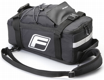 Fischer fietstas voor de bagagedrager 2 in 1 zwart