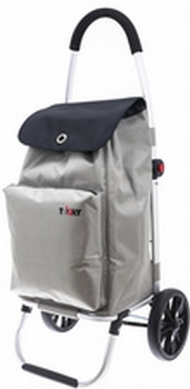 TRIOKY booschappentrolley Vik 38 liter zilver