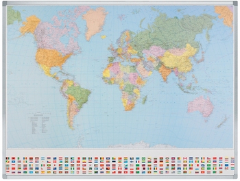 Landkaart Legamaster Wereld 98x142cm